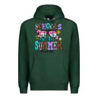 Sports Green school's out for summer teacherlife Premium Hoodie - AdoDesignShop