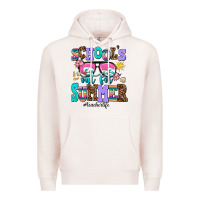 Pale Pink school's out for summer teacherlife Premium Hoodie - AdoDesignShop