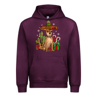 Mauve Wine Chihuahua Christmas Urban Hoodie - JahusDesignShop