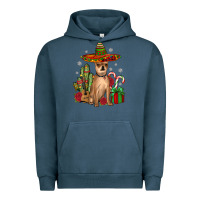 Pigment Midnight Navy Chihuahua Christmas Urban Hoodie - JahusDesignShop