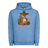 Pigment Pebble Blue Chihuahua Christmas Urban Hoodie - JahusDesignShop