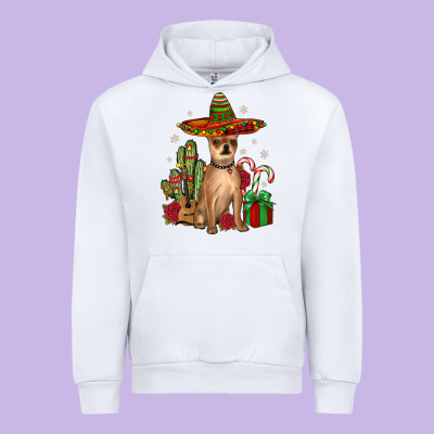 Chihuahua Christmas Urban Hoodie Designed By Jahusdesignshop