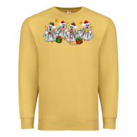 Antique Gold pantasmas ghost christmas Premium Sweatshirt - Zillion Design Studio
