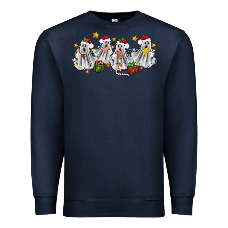 Pantasmas Ghost Christmas Premium Sweatshirt by Zillion Design Studio | Teevron