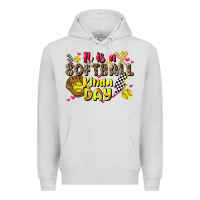 Dove Grey it is a softball kinda day Premium Hoodie - JahusDesignShop