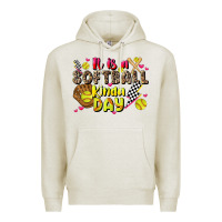 Oatmeal Heather it is a softball kinda day Premium Hoodie - JahusDesignShop