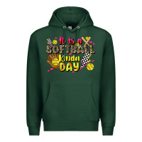 Sports Green it is a softball kinda day Premium Hoodie - JahusDesignShop