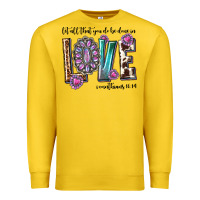 Lemon western let all that you do be done in love with g Premium Sweatshirt - texasbilliewilder