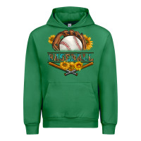Emerald western baseball with sunflower Urban Hoodie - BundleAndBundleShop