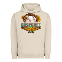 Pigment French Oak western baseball with sunflower Urban Hoodie - BundleAndBundleShop