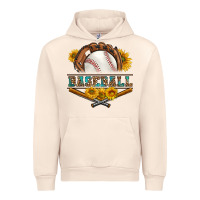 Sandshell western baseball with sunflower Urban Hoodie - BundleAndBundleShop