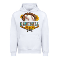 White western baseball with sunflower Urban Hoodie - BundleAndBundleShop