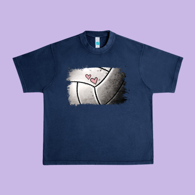 Volleyball Brushstroke Urban Heavy Tee Designed By Ranaportraitstore