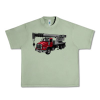 Oil Green crane truck Urban Heavy Tee - Artiststas