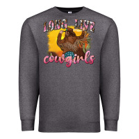 Charcoal Heather western long live cowgirls Premium Sweatshirt - texasbilliewilder