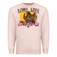 Pale Pink western long live cowgirls Premium Sweatshirt - texasbilliewilder