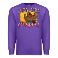 Purple western long live cowgirls Premium Sweatshirt - texasbilliewilder