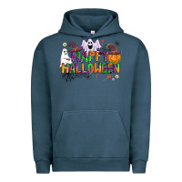 Pigment Midnight Navy happy halloween Urban Hoodie - AdoDesignShop