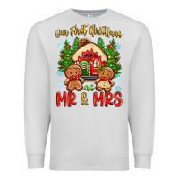 Dove Grey our first christmas as mr and mrs Premium Sweatshirt - Zillion Design Studio