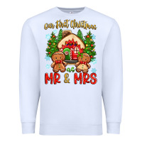Our First Christmas As Mr And Mrs Premium Sweatshirt | Teevron