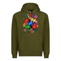 Army Green i teach au some kids Premium Hoodie - JahusDesignShop