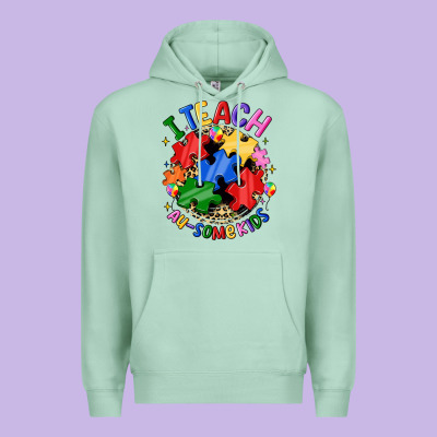 I Teach Au Some Kids Premium Hoodie Designed By Jahusdesignshop