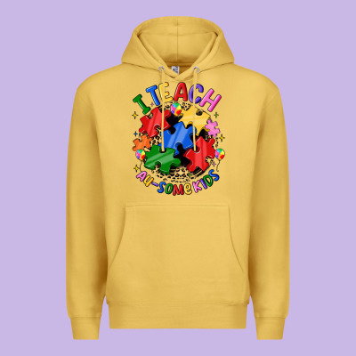 I Teach Au Some Kids Premium Hoodie Designed By Jahusdesignshop