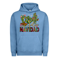 Pigment Pebble Blue cactus feliz navidad Urban Hoodie - JahusDesignShop