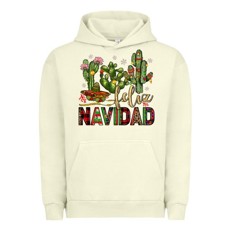 Cactus Feliz Navidad Urban Hoodie by JahusDesignShop | Teevron