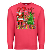 Cardinal north pole reindeer farm Premium Sweatshirt - Zillion Design Studio