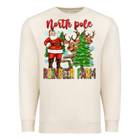 Sandshell north pole reindeer farm Premium Sweatshirt - Zillion Design Studio