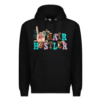 Black hair hustler Premium Hoodie - AdoDesignShop