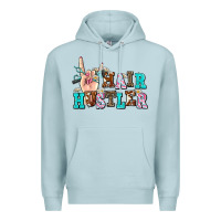 Blue Mist hair hustler Premium Hoodie - AdoDesignShop