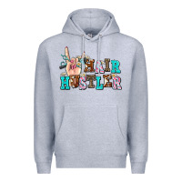 Heather Grey hair hustler Premium Hoodie - AdoDesignShop