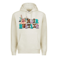 Oatmeal Heather hair hustler Premium Hoodie - AdoDesignShop