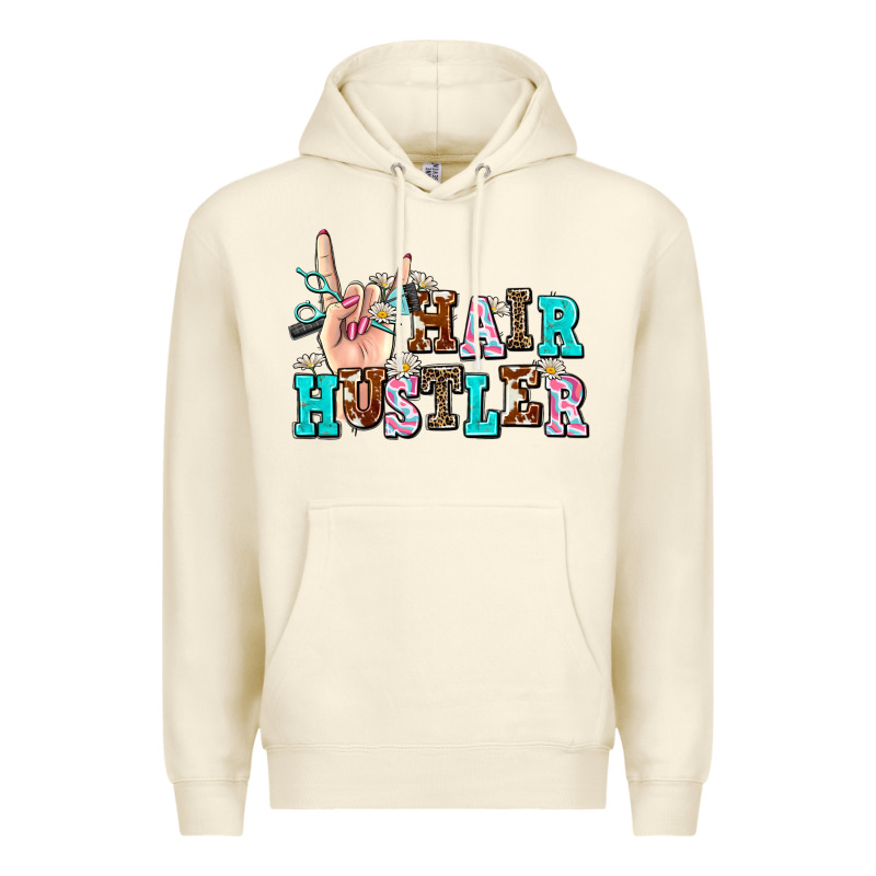 Hair Hustler Premium Hoodie by AdoDesignShop | Teevron