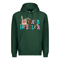 Sports Green hair hustler Premium Hoodie - AdoDesignShop