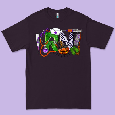 Halloween Rn Registered Nurse Premium Tee Designed By Lillyallendesigns
