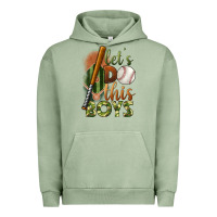 Pigment Oil Green let's do this boys field baseball Urban Hoodie - BundleAndBundleShop