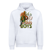 White let's do this boys field baseball Urban Hoodie - BundleAndBundleShop