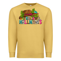 Antique Gold yeehaws and hellnaws Premium Sweatshirt - texasbilliewilder