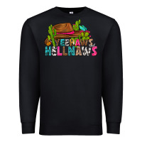 Black yeehaws and hellnaws Premium Sweatshirt - texasbilliewilder