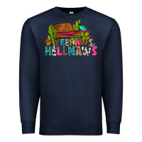 Navy yeehaws and hellnaws Premium Sweatshirt - texasbilliewilder