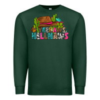 Sports Green yeehaws and hellnaws Premium Sweatshirt - texasbilliewilder