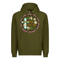 Army Green god says you are Premium Hoodie - JahusDesignShop