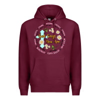 Burgundy god says you are Premium Hoodie - JahusDesignShop