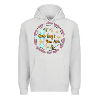 Dove Grey god says you are Premium Hoodie - JahusDesignShop