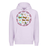 Lilac god says you are Premium Hoodie - JahusDesignShop