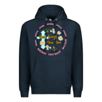 Navy god says you are Premium Hoodie - JahusDesignShop