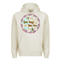 Oatmeal Heather god says you are Premium Hoodie - JahusDesignShop